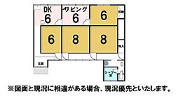 中古戸建　結城市大字小森 4LDKの間取り