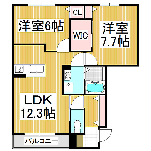 同じ建物の物件間取り写真 - ID:220003017060