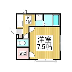 間取図画像 1K
