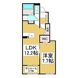 間取図画像 1LDK