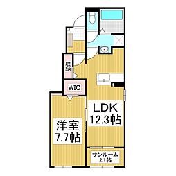 間取図画像 1LDK