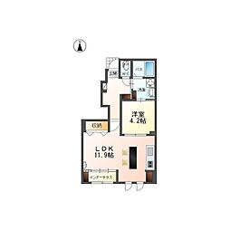Alphadia(アルファディア) 1LDKの間取図画像