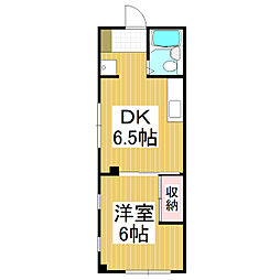 メゾンK2 1DKの間取図画像