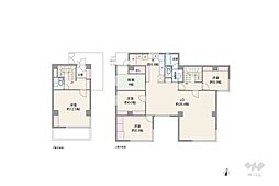 ベルメゾン池田山 5LDKの間取図画像