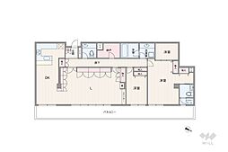 間取図画像 3LDK