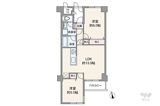 間取り ライオンズマンション大森 7階/-