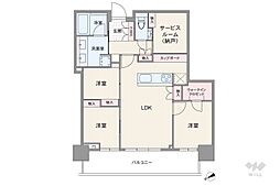 グローバルフロントタワー 3SLDKの間取り