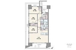 晴海フラッグパークビレッジE棟 3LDKの間取り