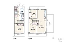 セントラル三田 3LDKの間取図画像