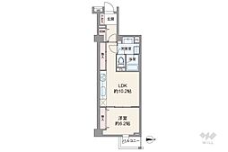 グレイスコート白金 1LDKの間取図画像