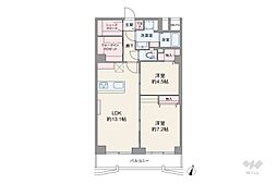 メゾンドール代々木 2LDKの間取図画像