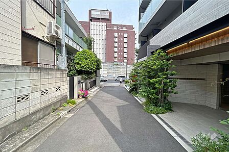 敷地北側の前面道路