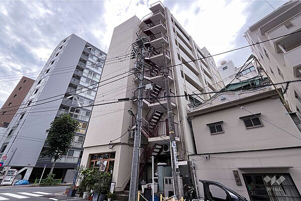 ハイツ八丁堀の外観（北東側から）