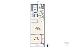 渋谷マンション 1LDKの間取図画像