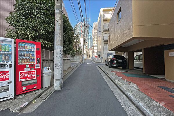 敷地西側前面道路
