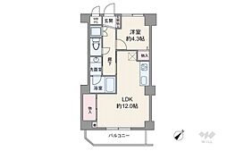ダイアパレス池尻大橋 1LDKの間取図画像