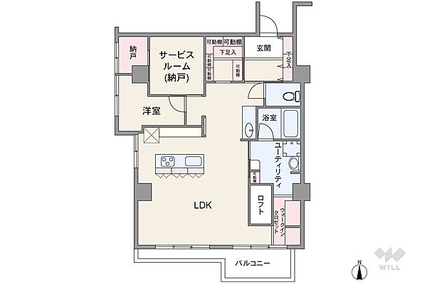 間取りを拡大表示
