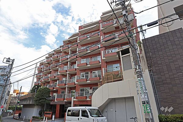 サンビューハイツ渋谷の外観（北西側から）