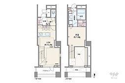 ワールドシティタワーズキャピタルタワーC2棟 1LDKの間取図画像