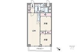 秀和恵比寿レジデンス 1SLDKの間取図画像