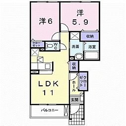 カルム　ハーネス　Ｂ棟 1階