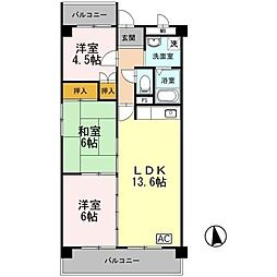 アン・ジュール 3LDKの間取図画像