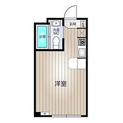 M.NET3&5 ワンルームの間取図画像