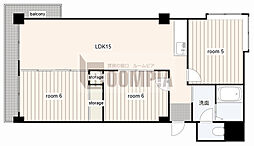 ハイタウンみずほ2 3LDKの間取図画像