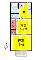 ハイツ斎藤 202 ｜ 埼玉県草加市吉町３丁目（賃貸アパート2K・2階・29.75㎡） その2