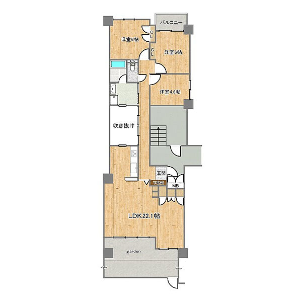 間取り：328000627305