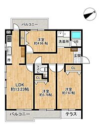 間取図画像 3LDK