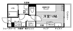 ユニエミール三重大学前 1Kの間取図画像