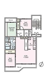 間取図画像 3LDK