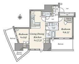 間取図画像 2LDK