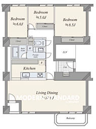 間取図画像 3LDK