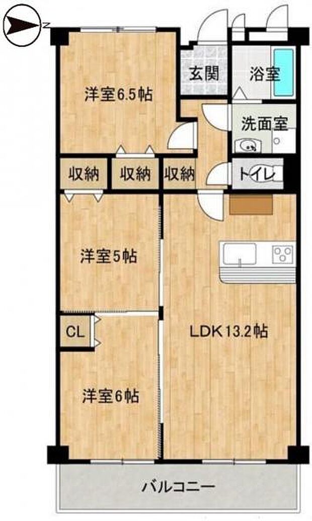 新大阪ファイナンス(3LDK) 9階の間取り