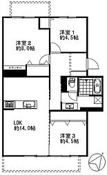 間取図画像 3LDK