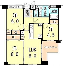間取図画像 3DK