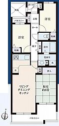 ロイヤル芦屋松浜 3LDKの間取図画像