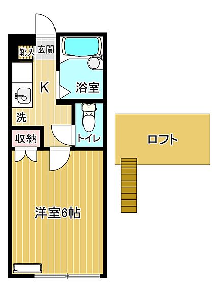 ロフティ郡山 108｜宮城県仙台市太白区郡山６丁目(賃貸アパート1K・1階・17.00㎡)の写真 その2