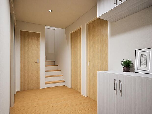 【完成予想パース】 玄関