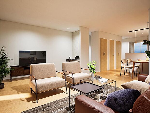 【完成予想パース】 LDK 約24.8帖