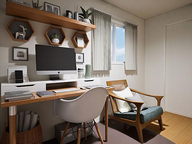 【完成予想パース】 洋室 約4.4帖