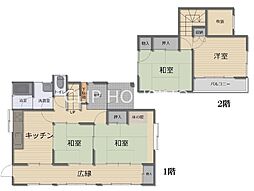 あきる野市舘谷 中古戸建 4Kの間取り
