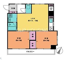 成和スカイハイツ淵野辺 2LDKの間取図画像