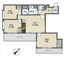 スガハイム1下九沢 3DKの間取図画像