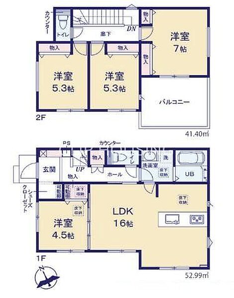 間取りを拡大表示