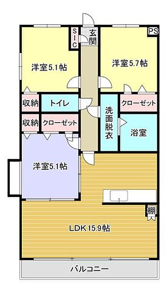 同じ建物の物件間取り写真 - ID:240029701825