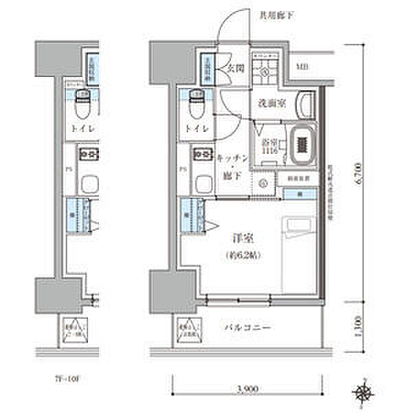 同じ建物の物件間取り写真 - ID:223030891333