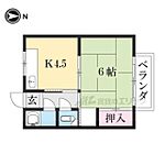 京都市山科区大宅関生町 2階建 築54年のイメージ